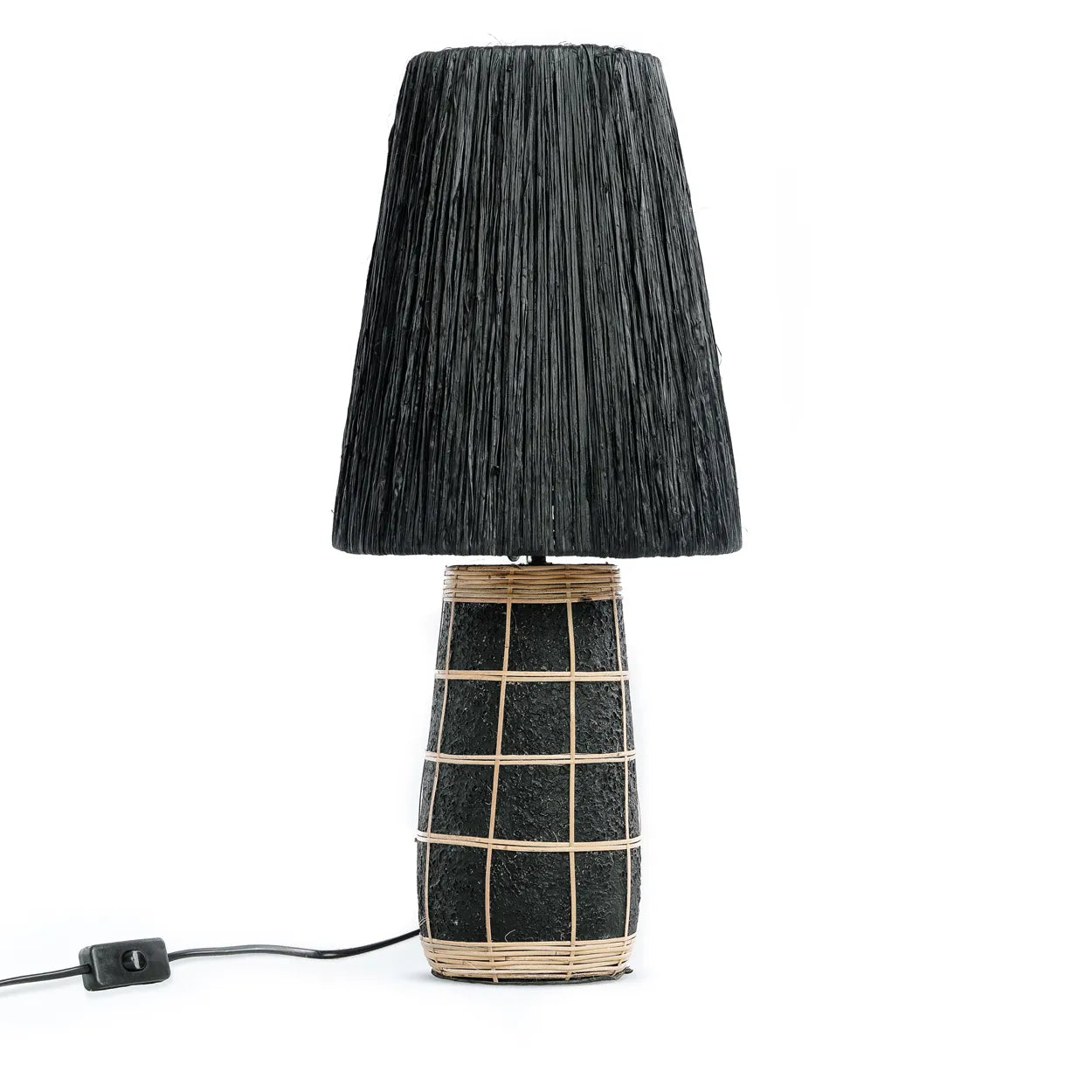 The Naxos Table Lamp - Black Natural - Remood furniture living