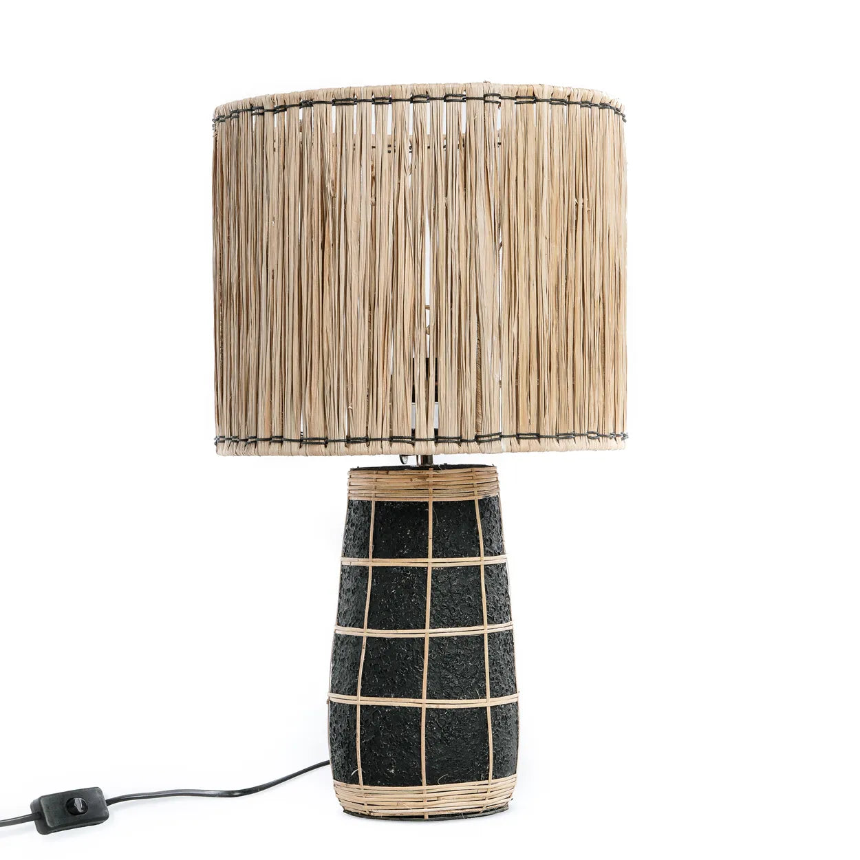 The Skiathos Table Lamp - Natural Black - Remood furniture living
