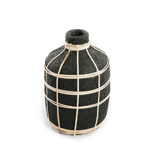 The Whoopy Vase - Black Natural - M - Remood furniture living