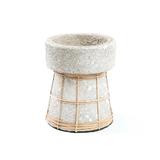 The Serene Candle Holder - Concrete Natural - M - Remood furniture living