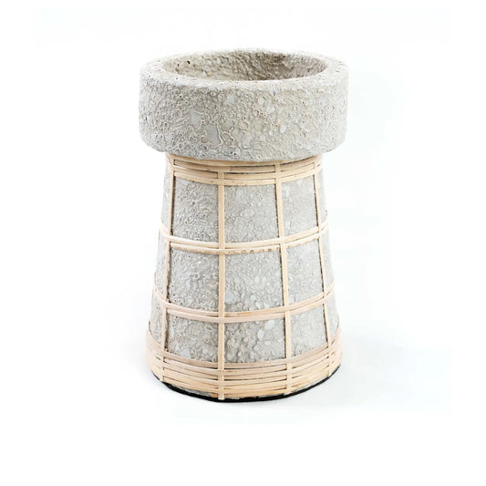 The Serene Candle Holder - Concrete Natural - L - Remood furniture living
