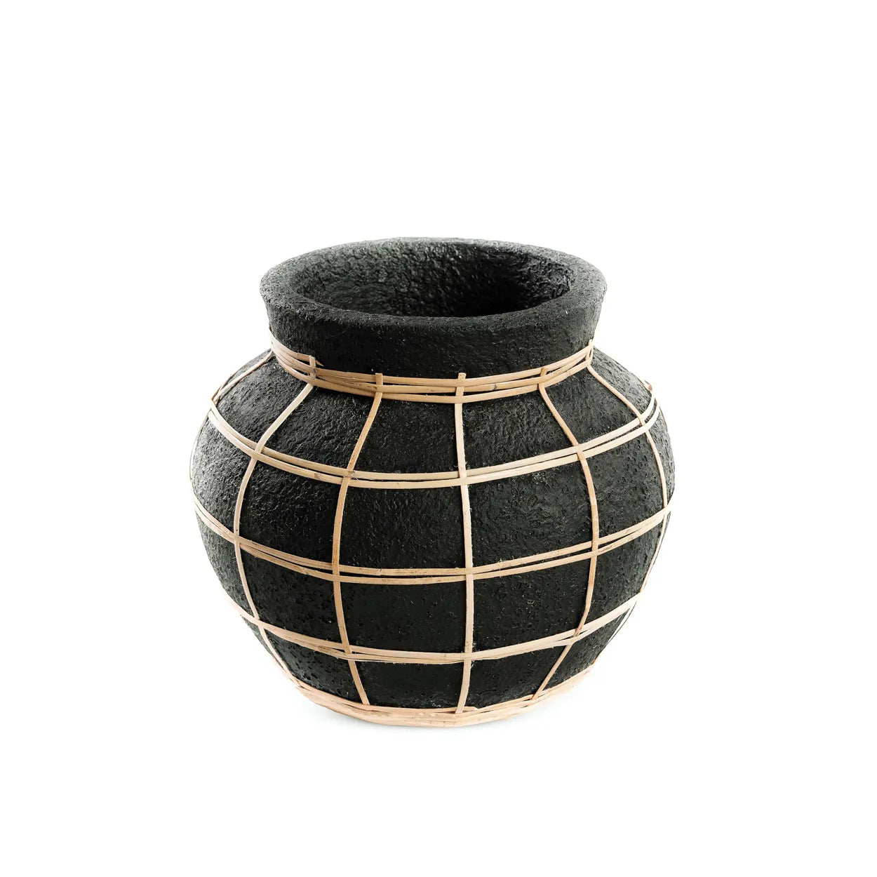 The Belly Vase - Black Natural - S - Remood furniture living