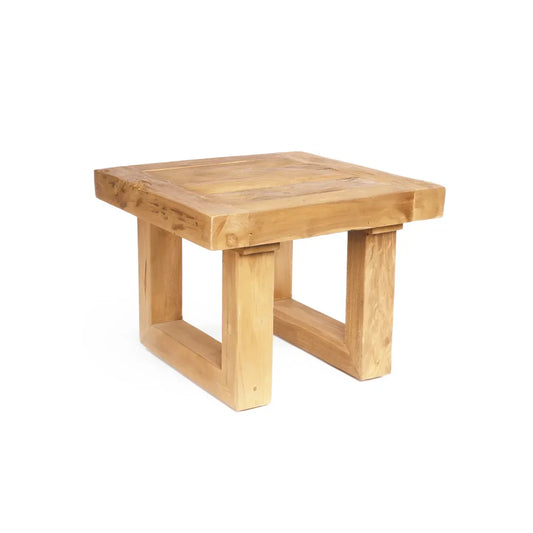 The Reclaimed Teak Side Table - Natural - Remood furniture living