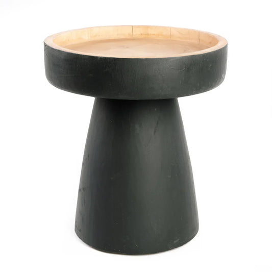 The Rayu Side Table - Black Natural - Remood furniture living