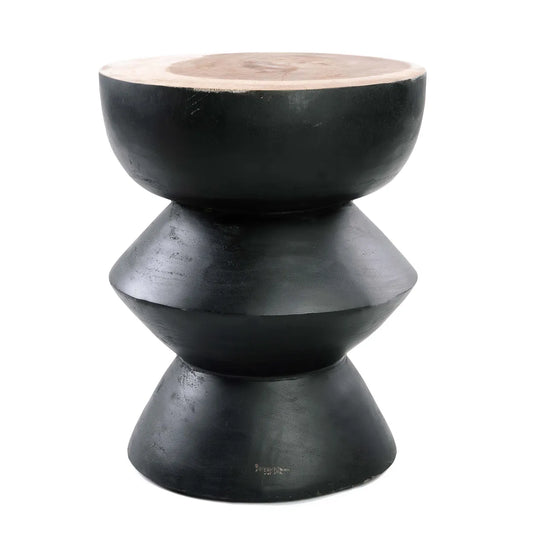The Kulun Stool - Black Natural - Remood furniture living