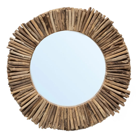 The Driftwood Halo Mirror - Natural - M - Remood furniture living