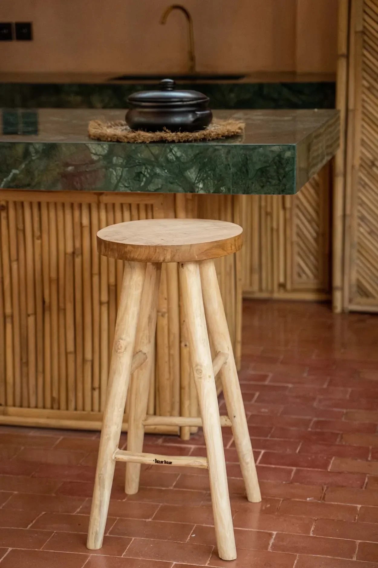 The Kedut Bar Stool - Natural - Remood furniture living