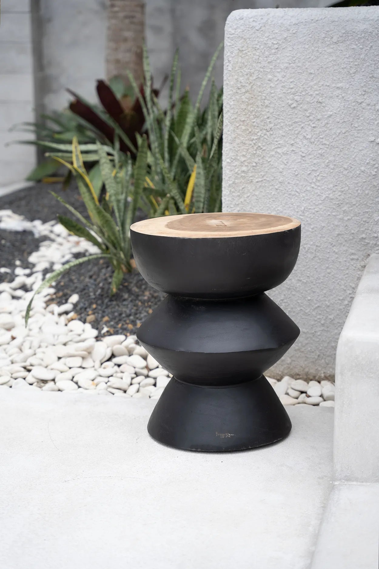 The Kulun Stool - Black Natural - Remood furniture living
