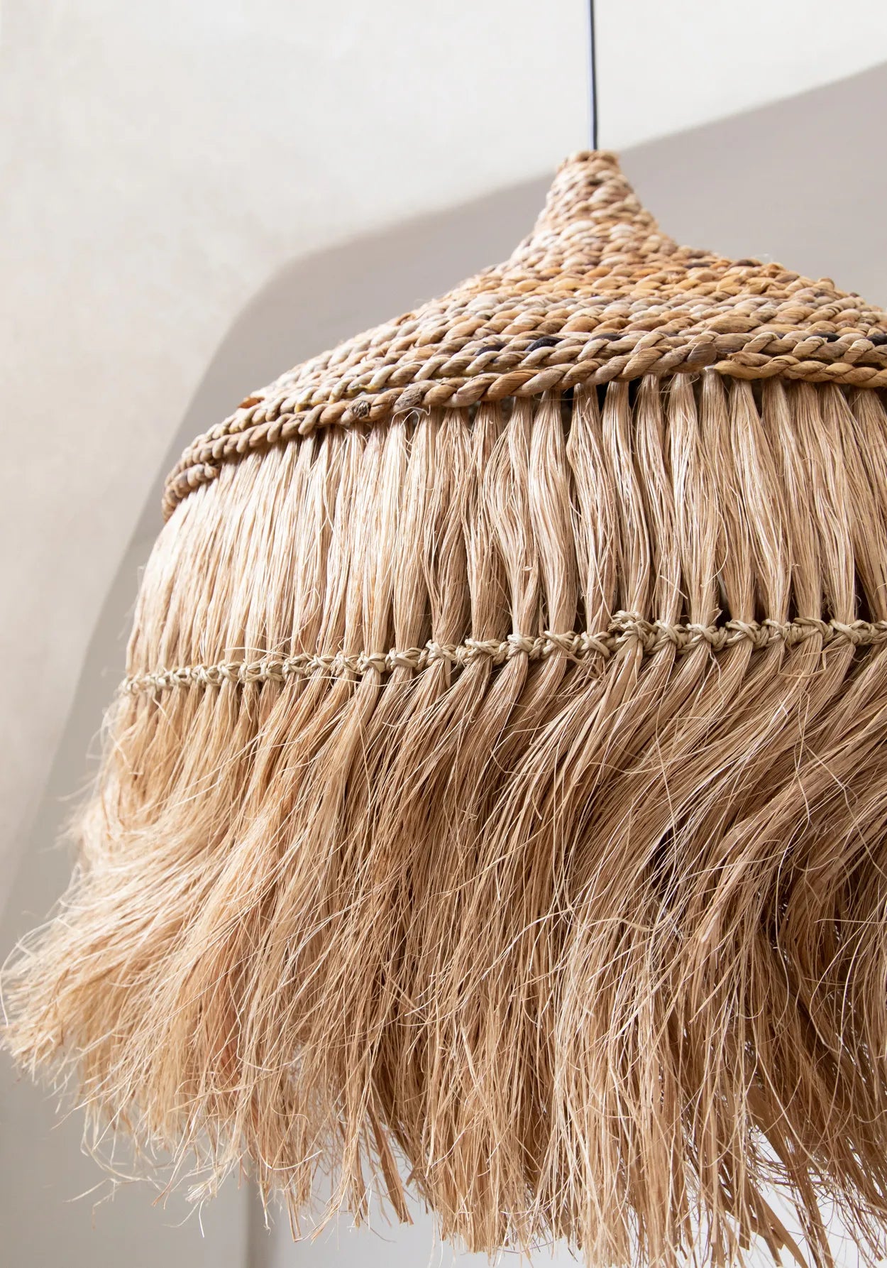 The Abaca Hoola Pendant - Natural - L - Remood furniture living