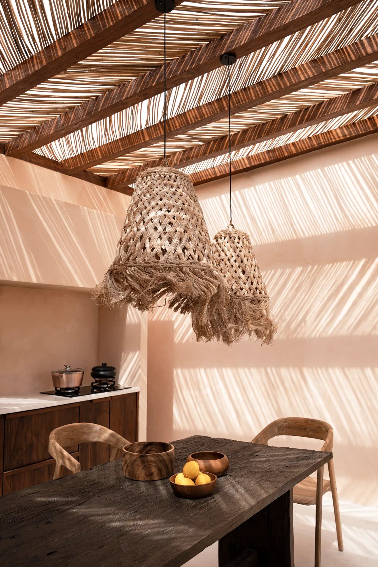 The Abaca Jelly Fish Pendant - Natural - M - Remood furniture living