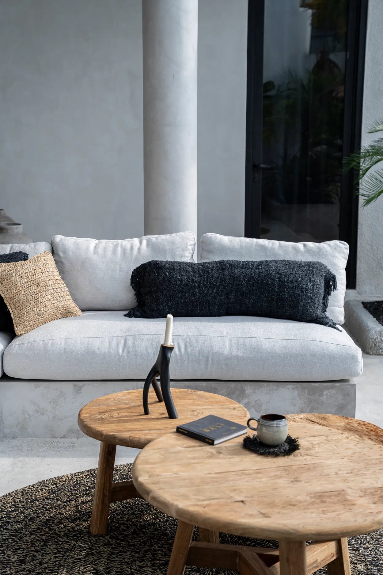 The Oh My Gee Cushion Cover - Black Navy - 35x100 - Remood furniture living