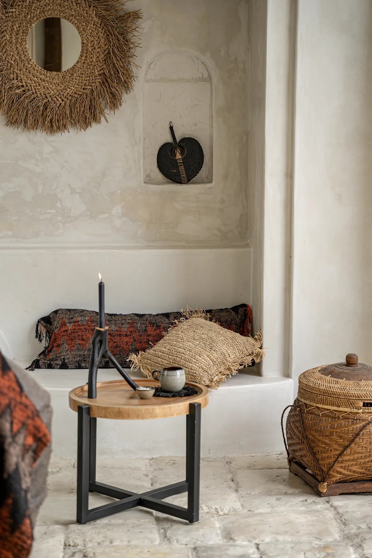 The Oh My Gee Cushion Cover - Black Orange - 35x100 - Remood furniture living