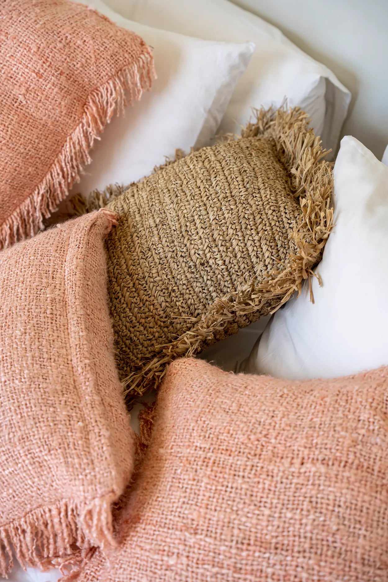 The Oh My Gee Cushion Cover - Salmon Pink - 35x100 - Remood furniture living