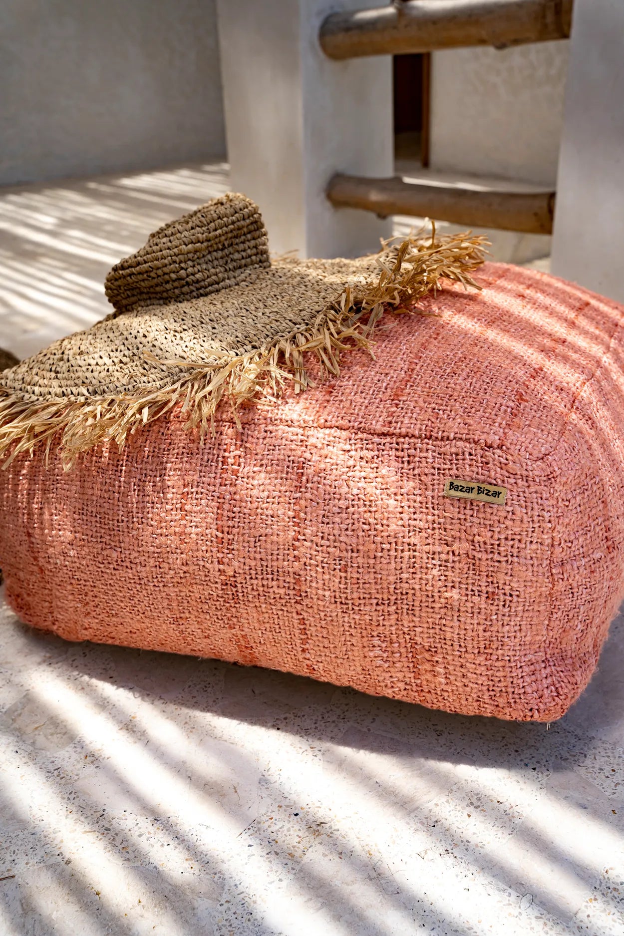 The Oh My Gee Pouffe - Salmon Pink - Remood furniture living