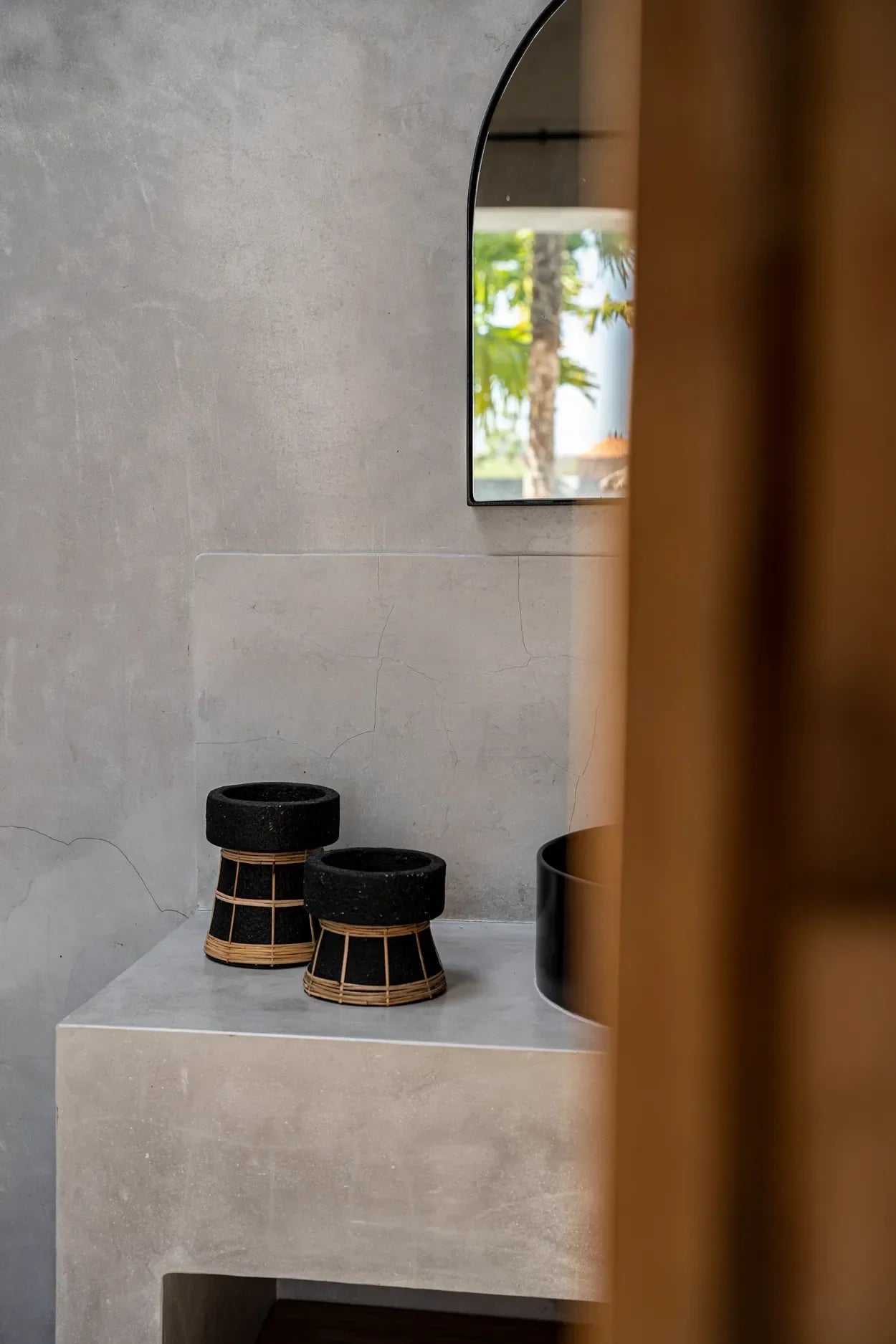 The Serene Candle Holder - Black Natural - S - Remood furniture living