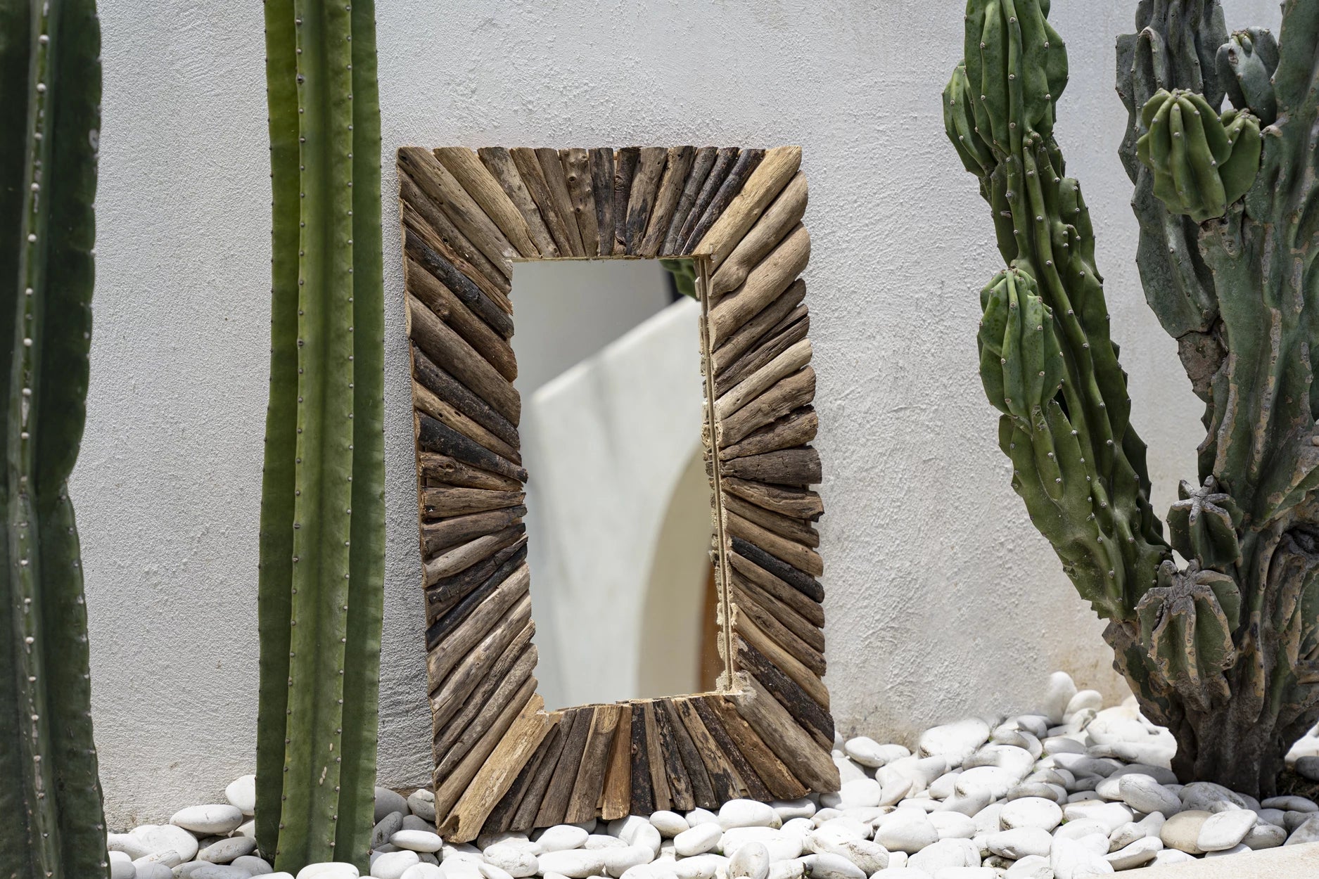 The Driftwood Framed Mirror - Natural - M - Remood furniture living