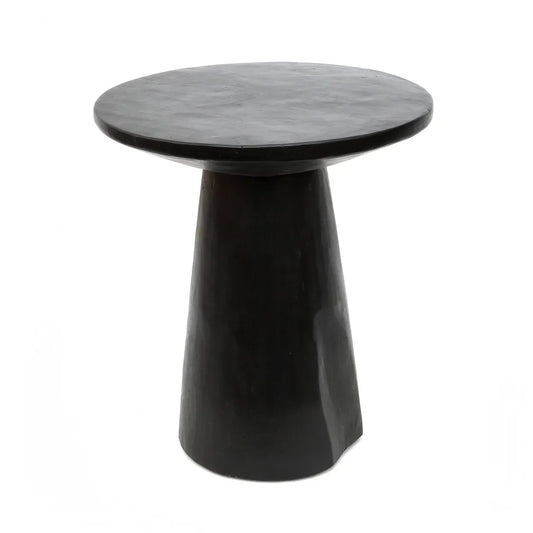The Timber Conic Side Table - Black - 50 - Remood furniture living