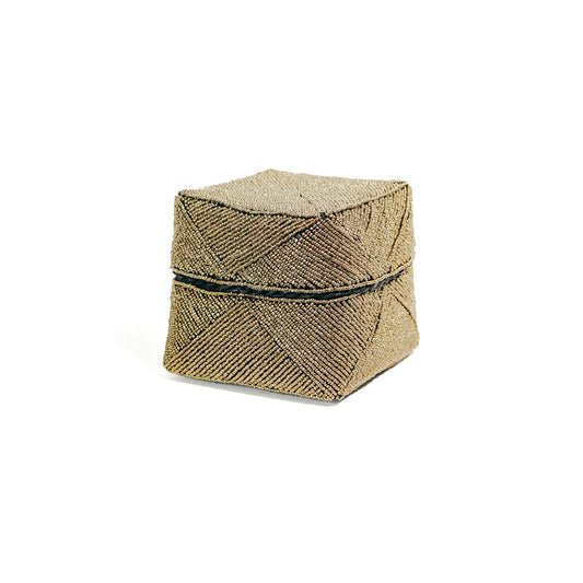 The Beaded Basket - Gold - S - Remood furniture living