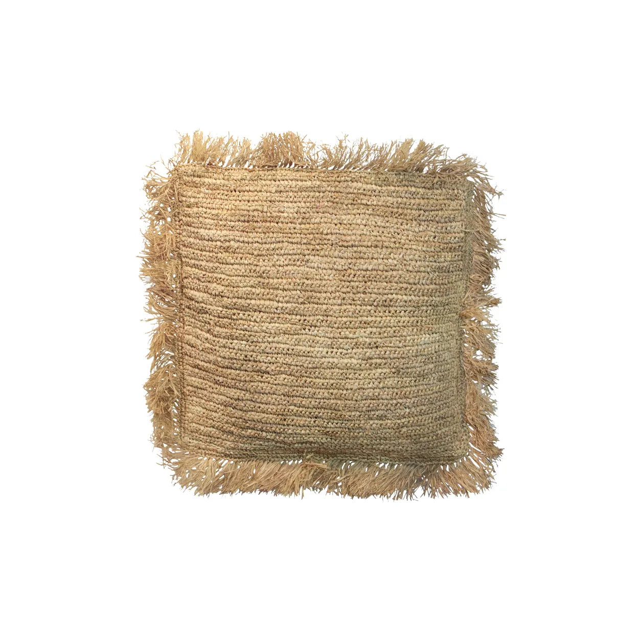 The Raffia Cushion Cover Square - Natural - 40x40 - Remood furniture living