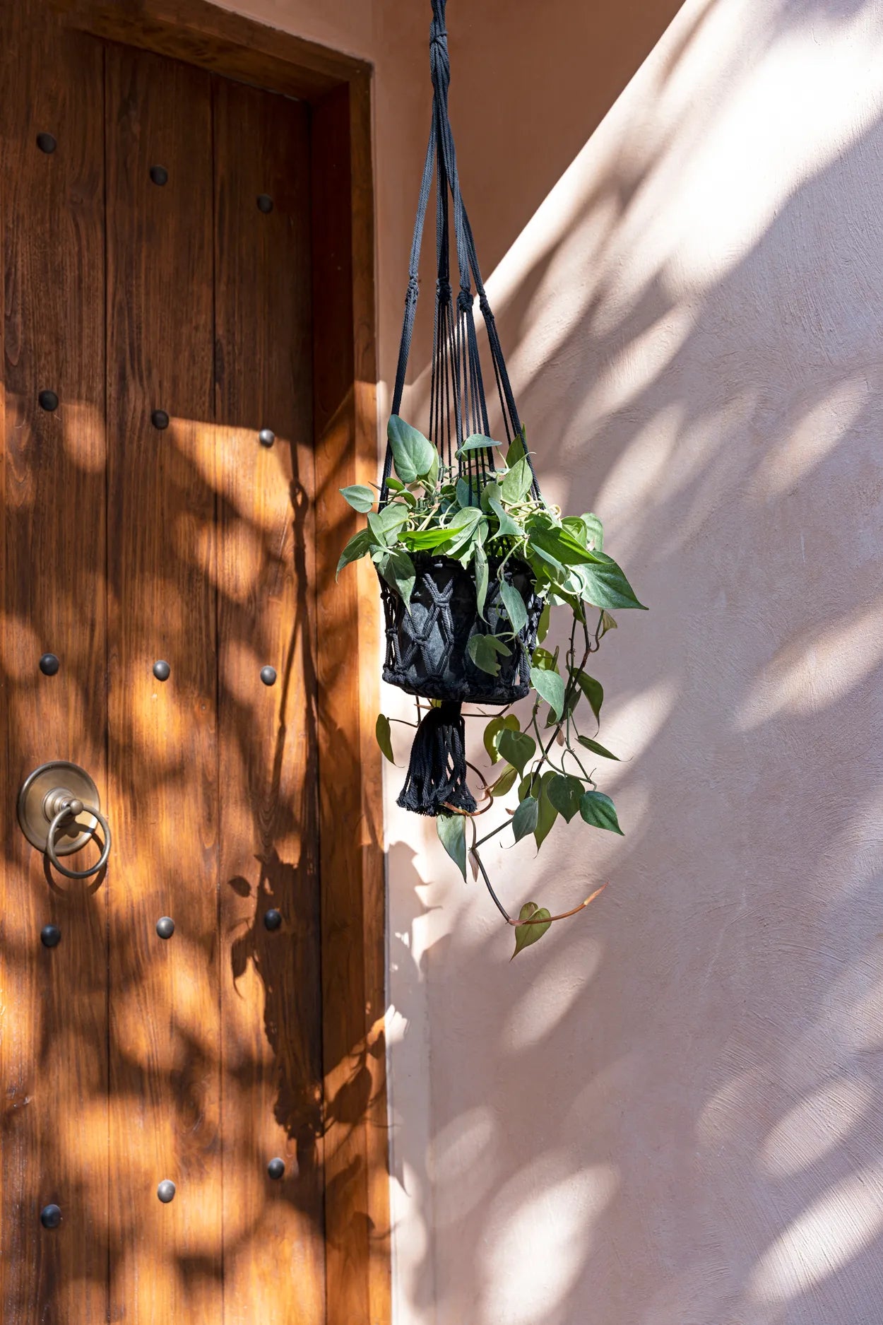 The Macrame Plant Holder - Black - L - Remood furniture living
