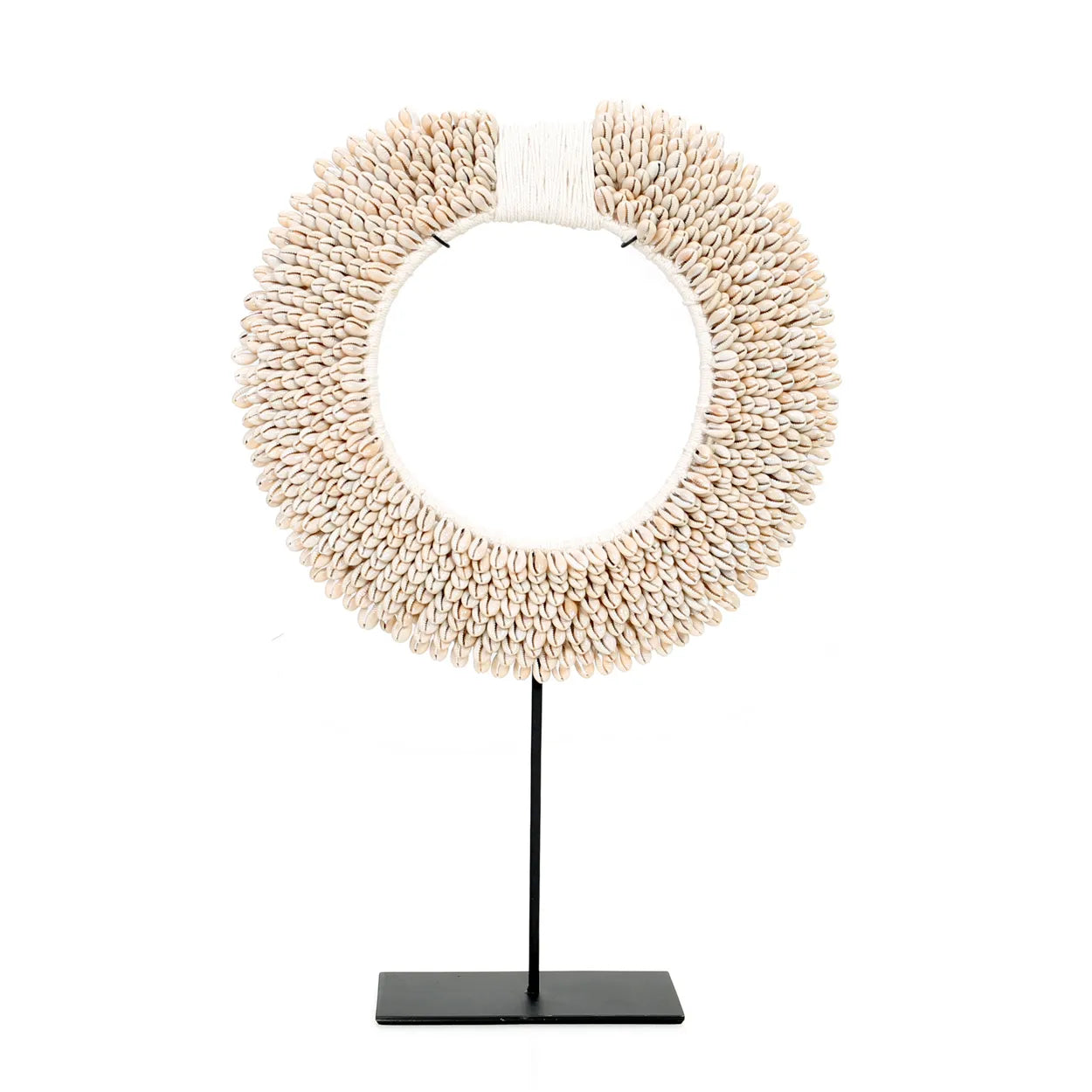 The Papua Shell Disc on Stand - White - M - Remood furniture living