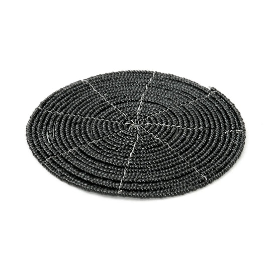 The Beaded Coaster - Black - Remood furniture living