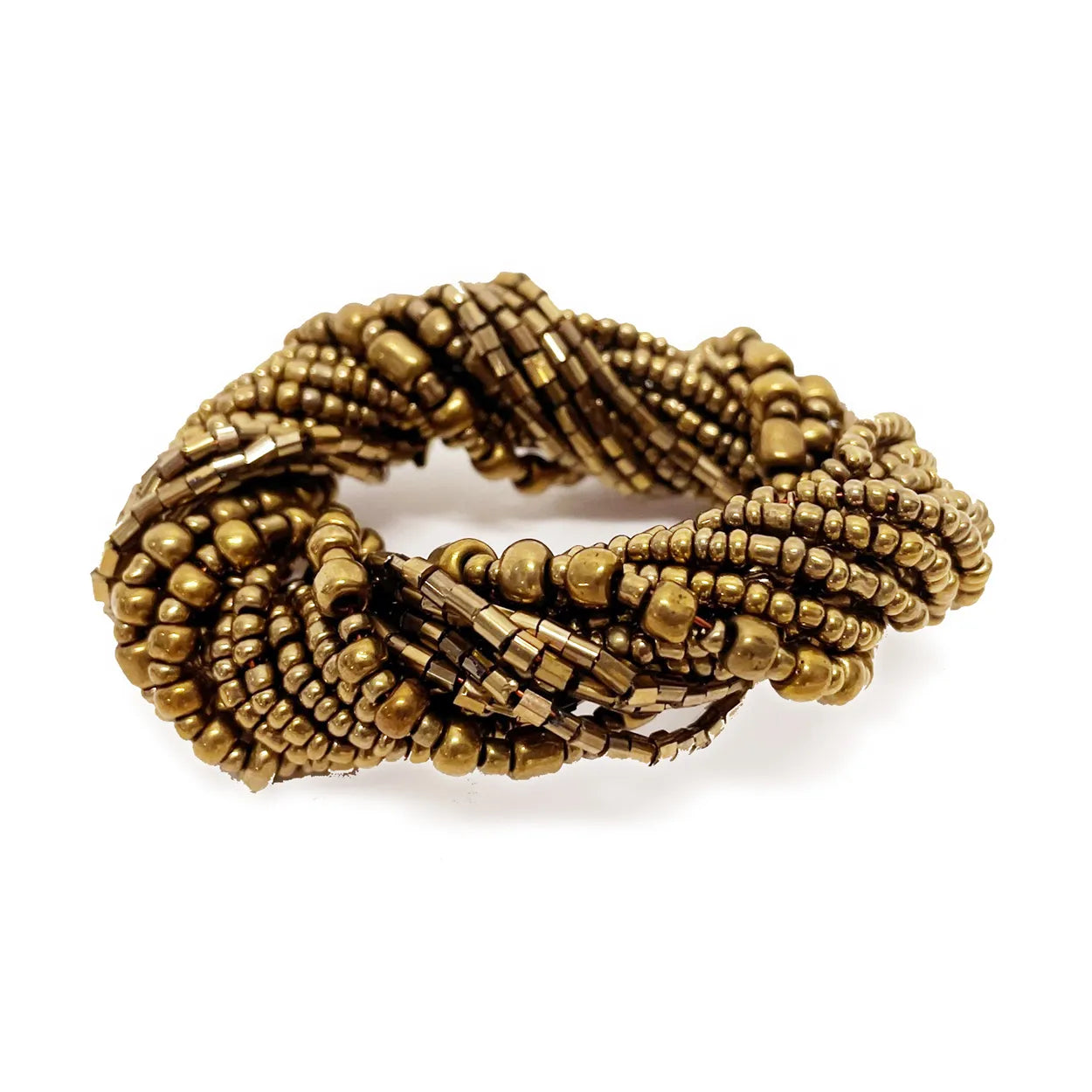 The Beaded Napkin Ring - Gold - Set of 4 - Remood furniture living