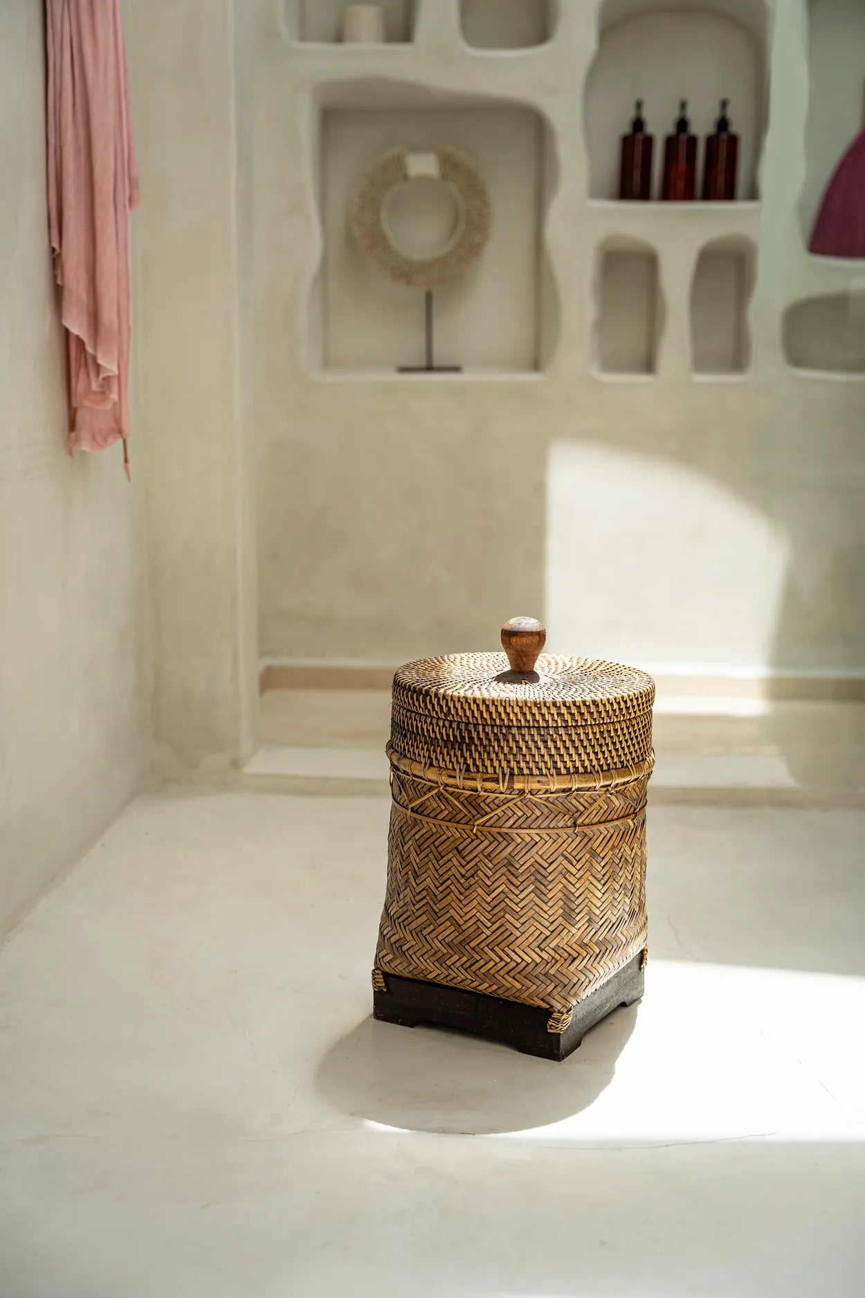 The Bathroom Bin Basket - Natural Brown - Remood furniture living