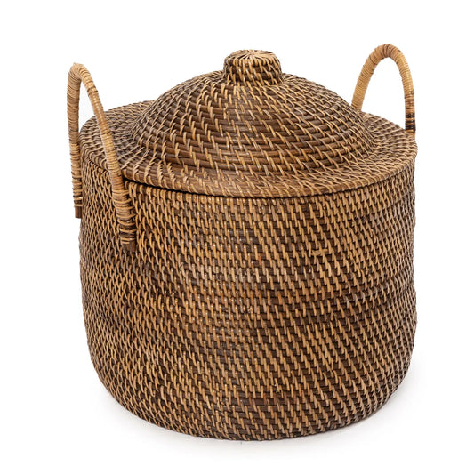 The Colonial Handles Basket - Natural Brown - Remood furniture living