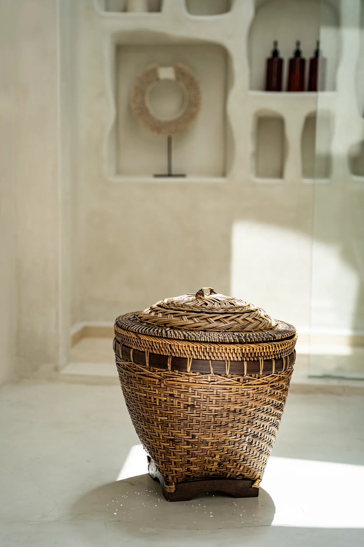 The Colonial Storage Basket - Natural Brown - L - Remood furniture living