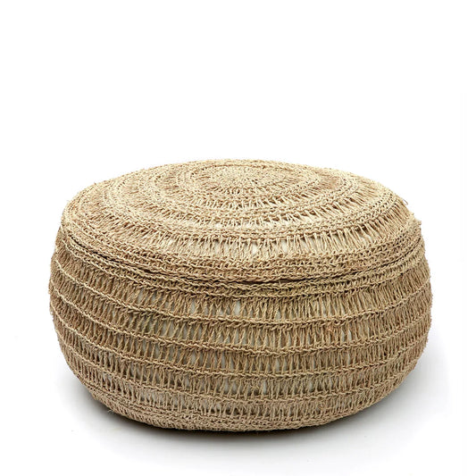 The Seagrass Pouffe - Natural - M - Remood furniture living