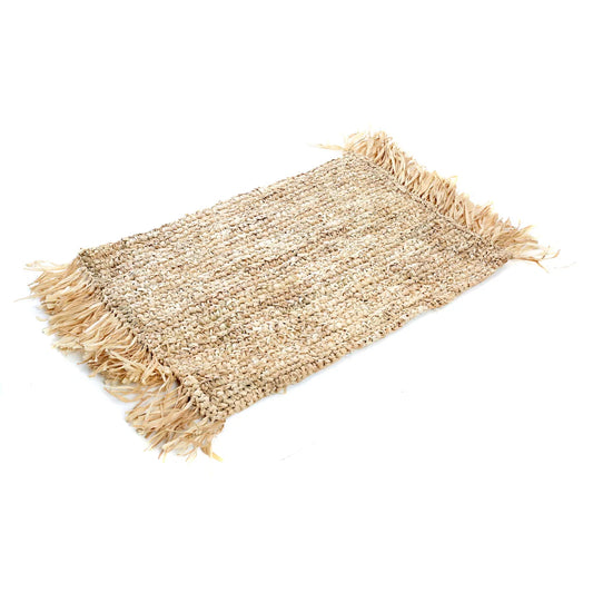 The Fringe Raffia Placemat Rectangular - Natural - Remood furniture living