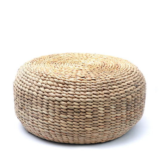 The Hyacinth Pouffe - Natural - M - Remood furniture living