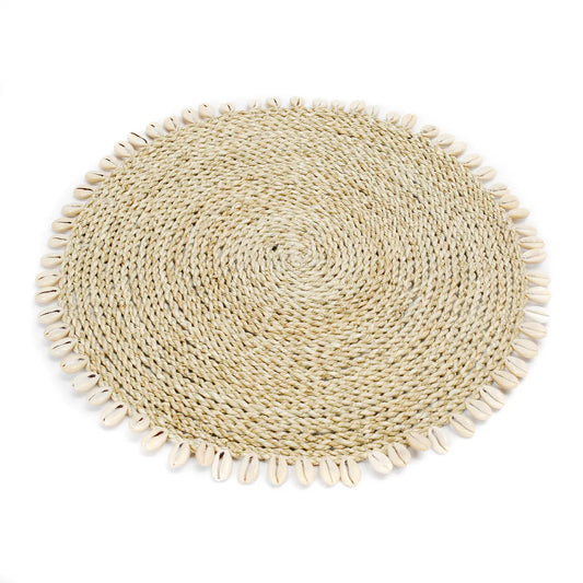 The Seagrass Shell Placemat - Natural - Remood furniture living
