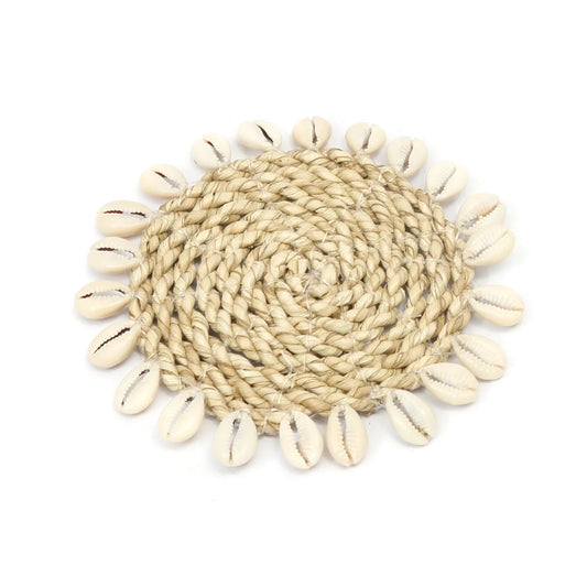 The Seagrass Shell Coaster - Natural - Remood furniture living