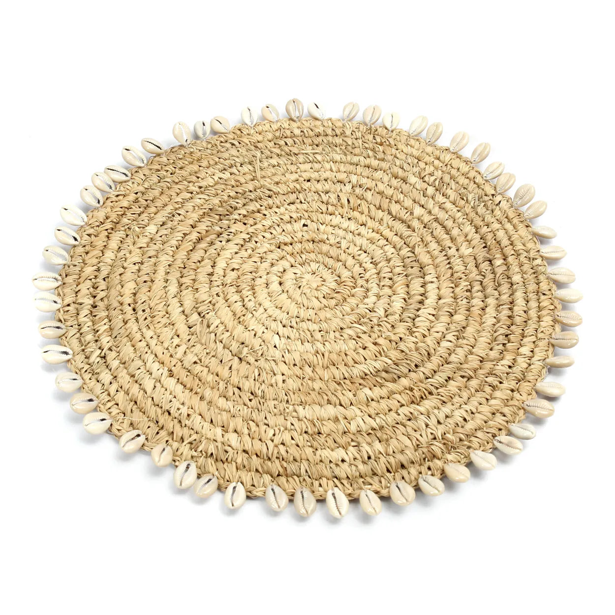 The Raffia Shell Placemat - Natural - Remood furniture living