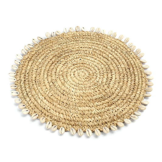 The Raffia Shell Placemat - Natural - Remood furniture living