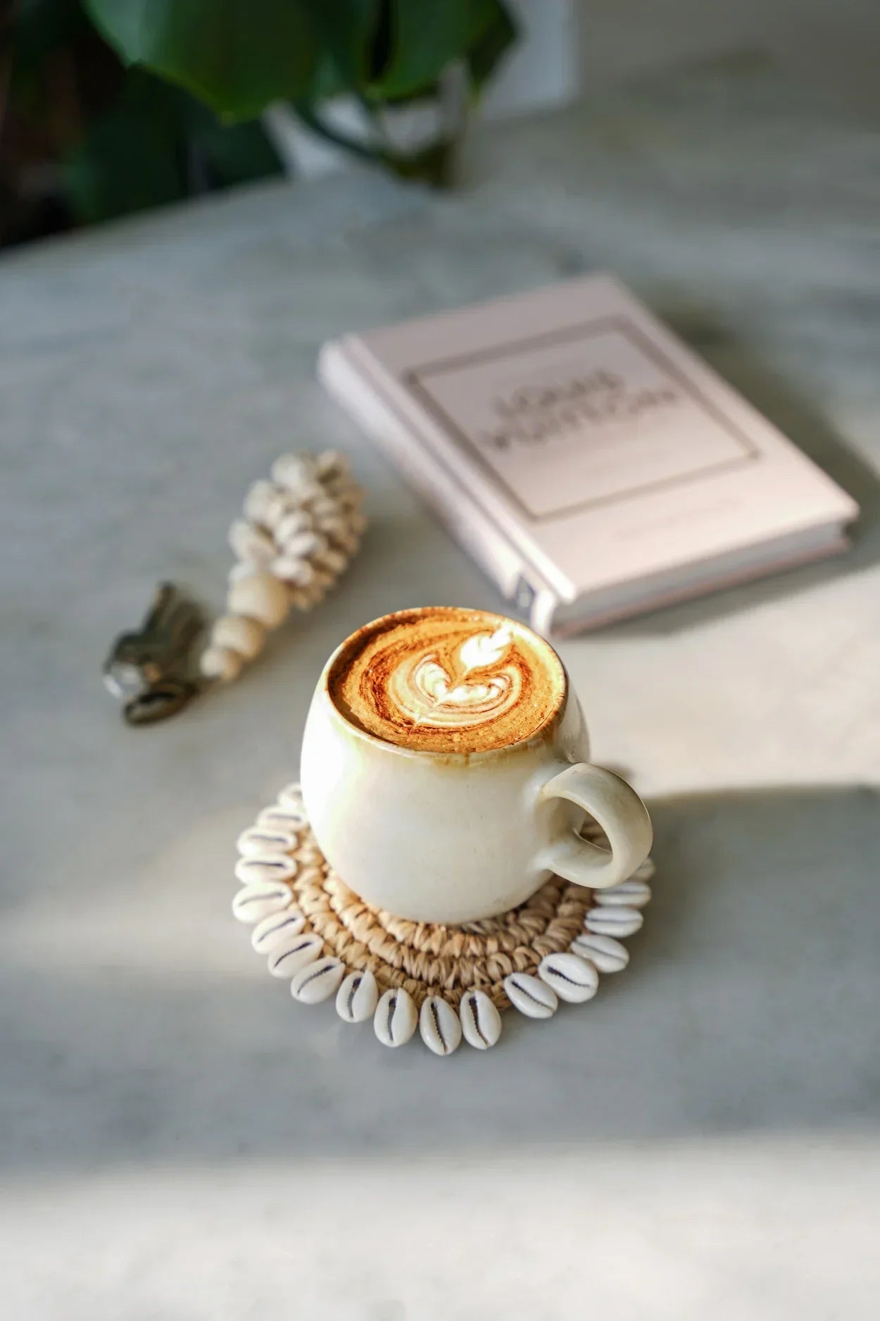 The Raffia Shell Coaster - Natural - Remood furniture living