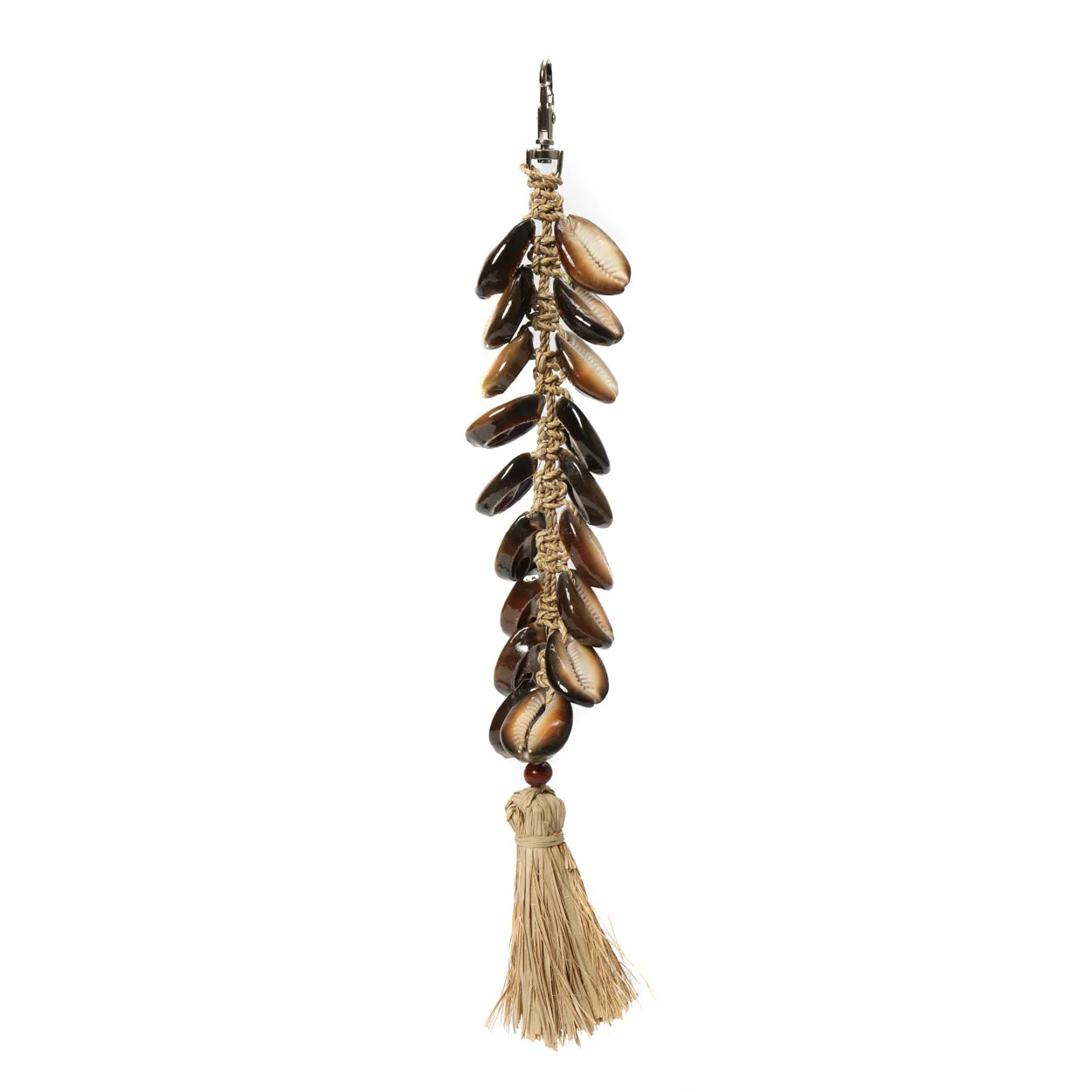 The Raffia Fishbone Keychain - Natural Black - Remood furniture living