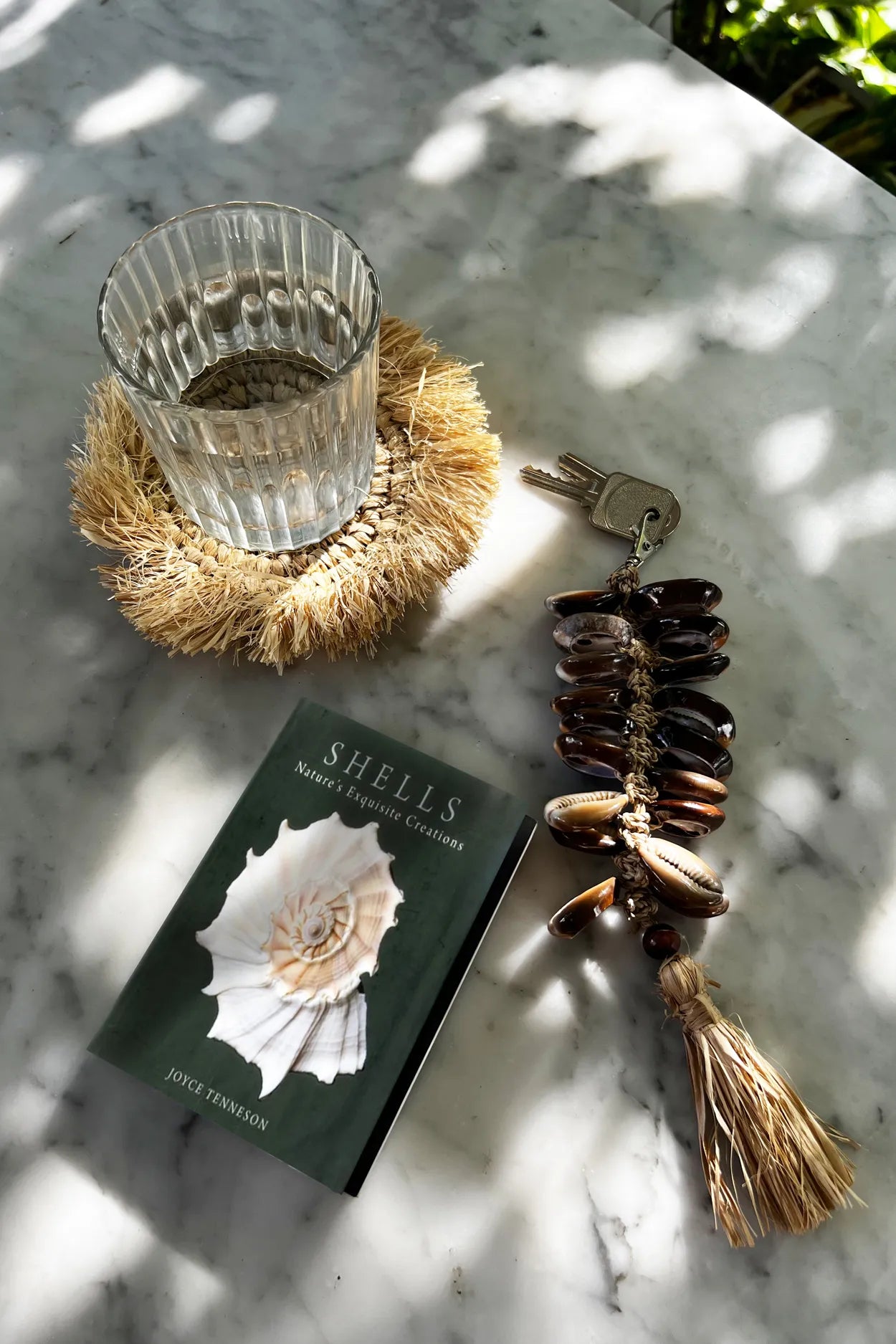 The Raffia Fishbone Keychain - Natural Black - Remood furniture living