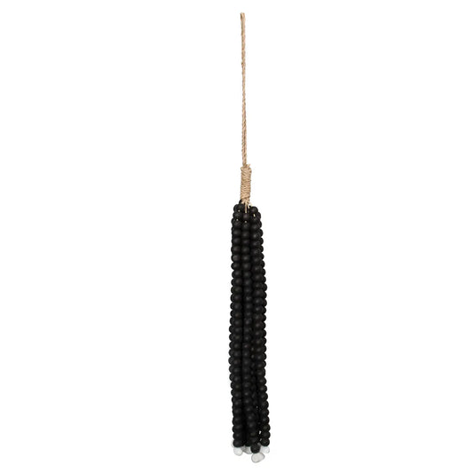 The Wooden Beads Tassel - Black - Remood furniture living
