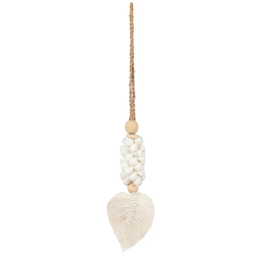 The Leaf & Shell Tassel - White - Remood furniture living