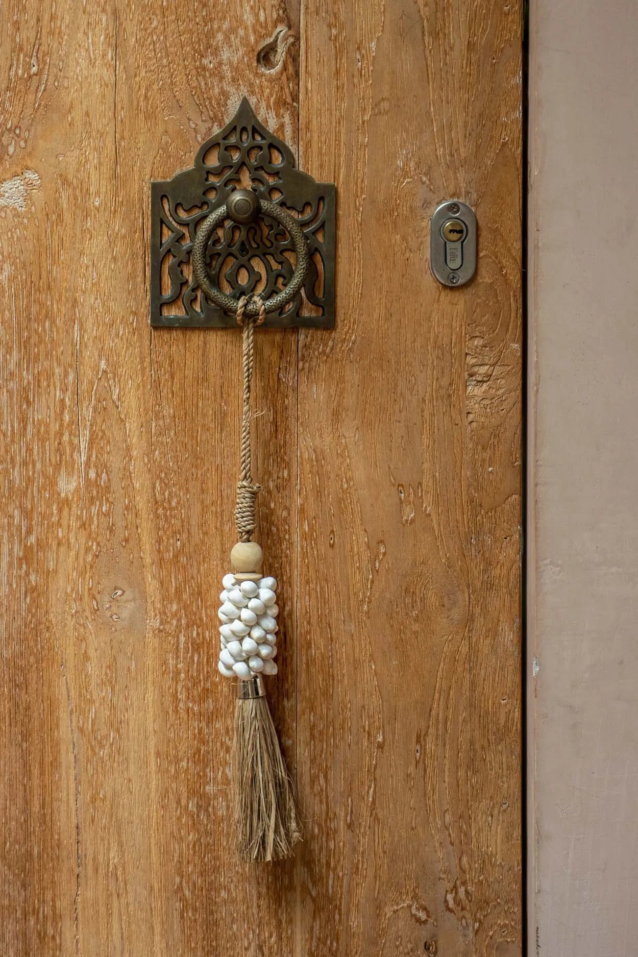 The Cowrie and Raffia Tassel - Natural - Remood furniture living