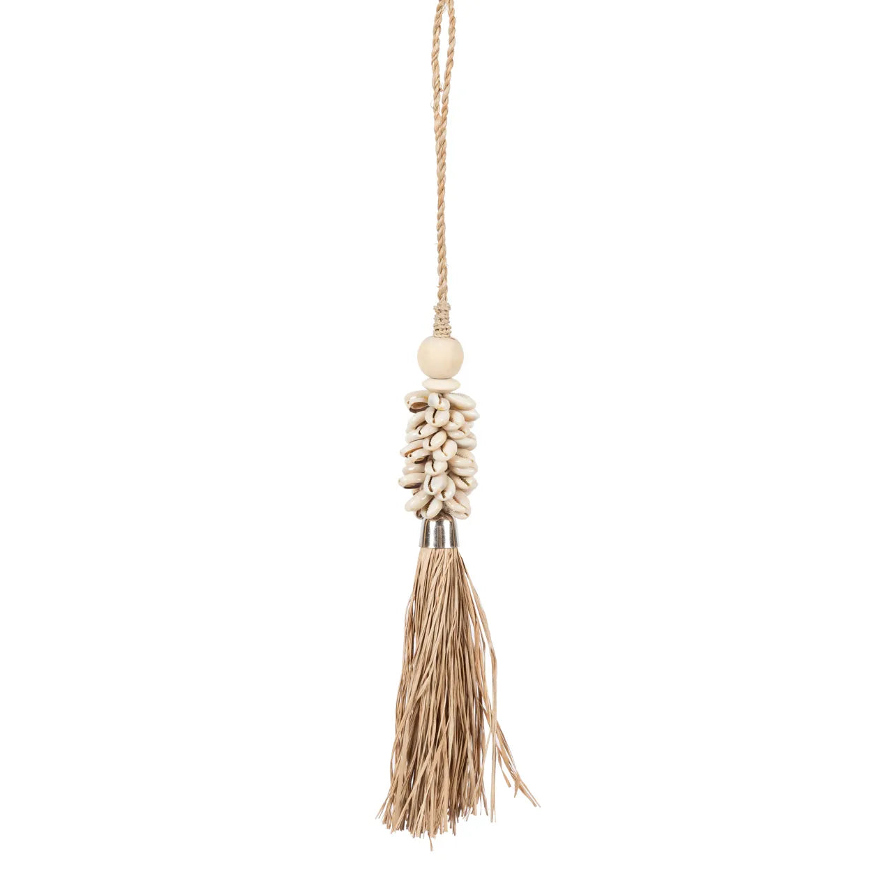 The Cowrie and Raffia Tassel - Natural - Remood furniture living