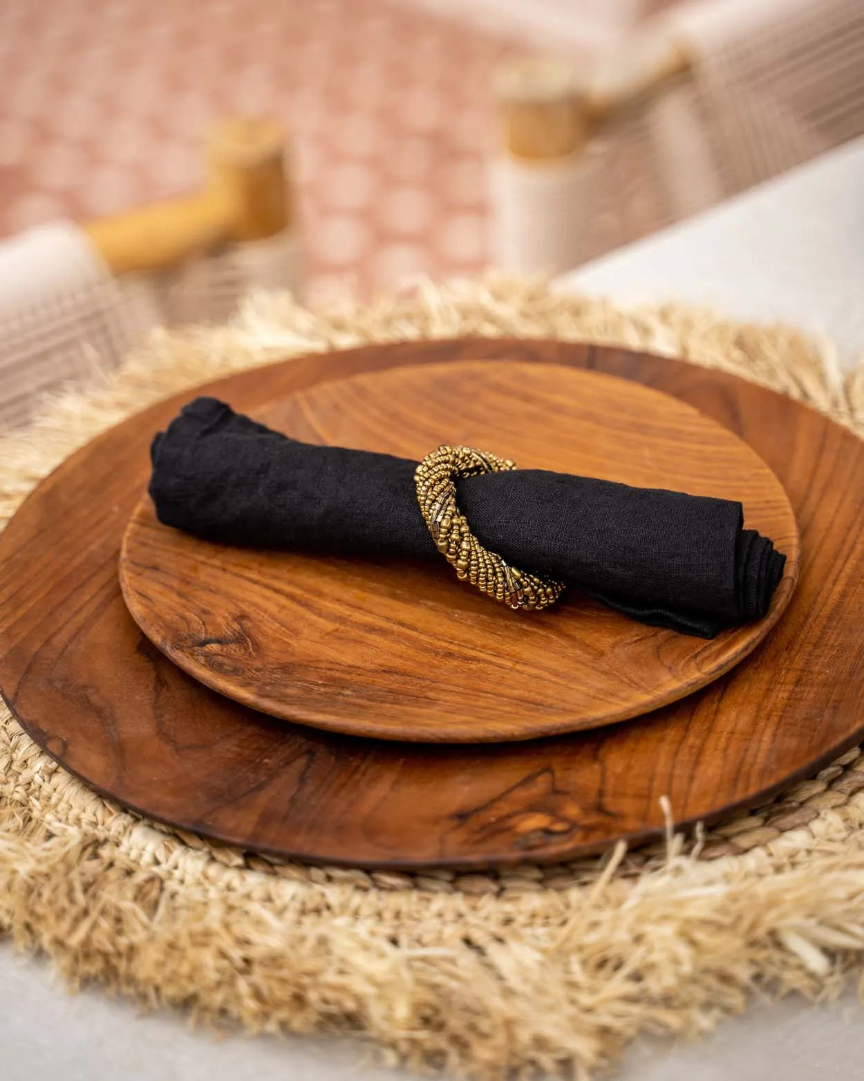 The Teak Root Round Plate - M - Remood furniture living