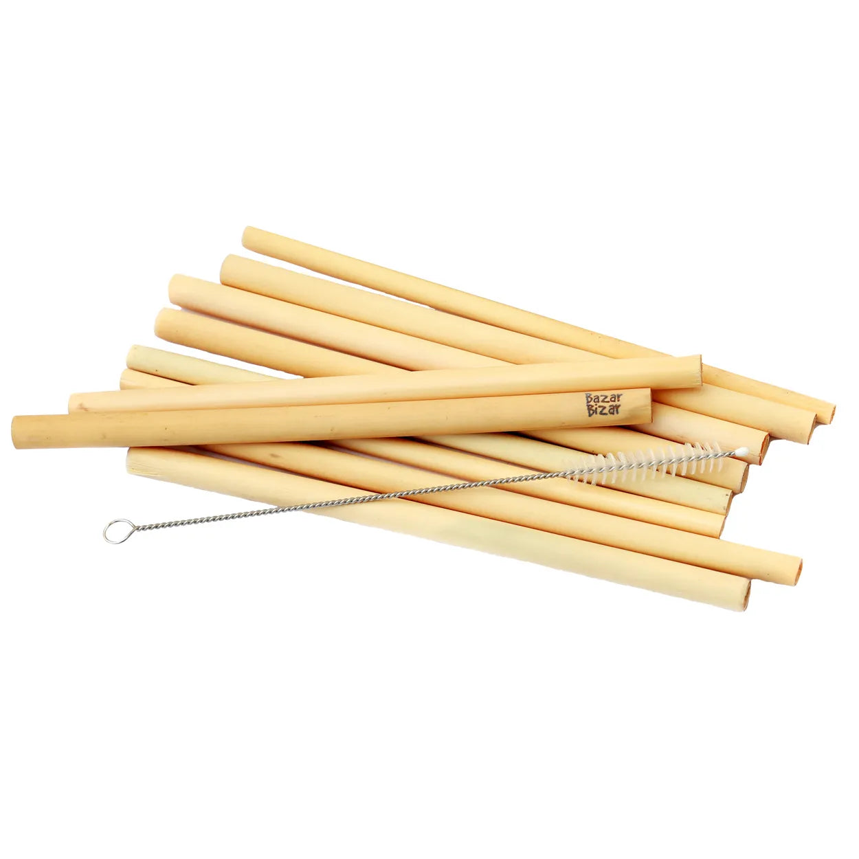 The Bamboo Straws - Set of 10 With Cleaning Brush - Remood furniture living
