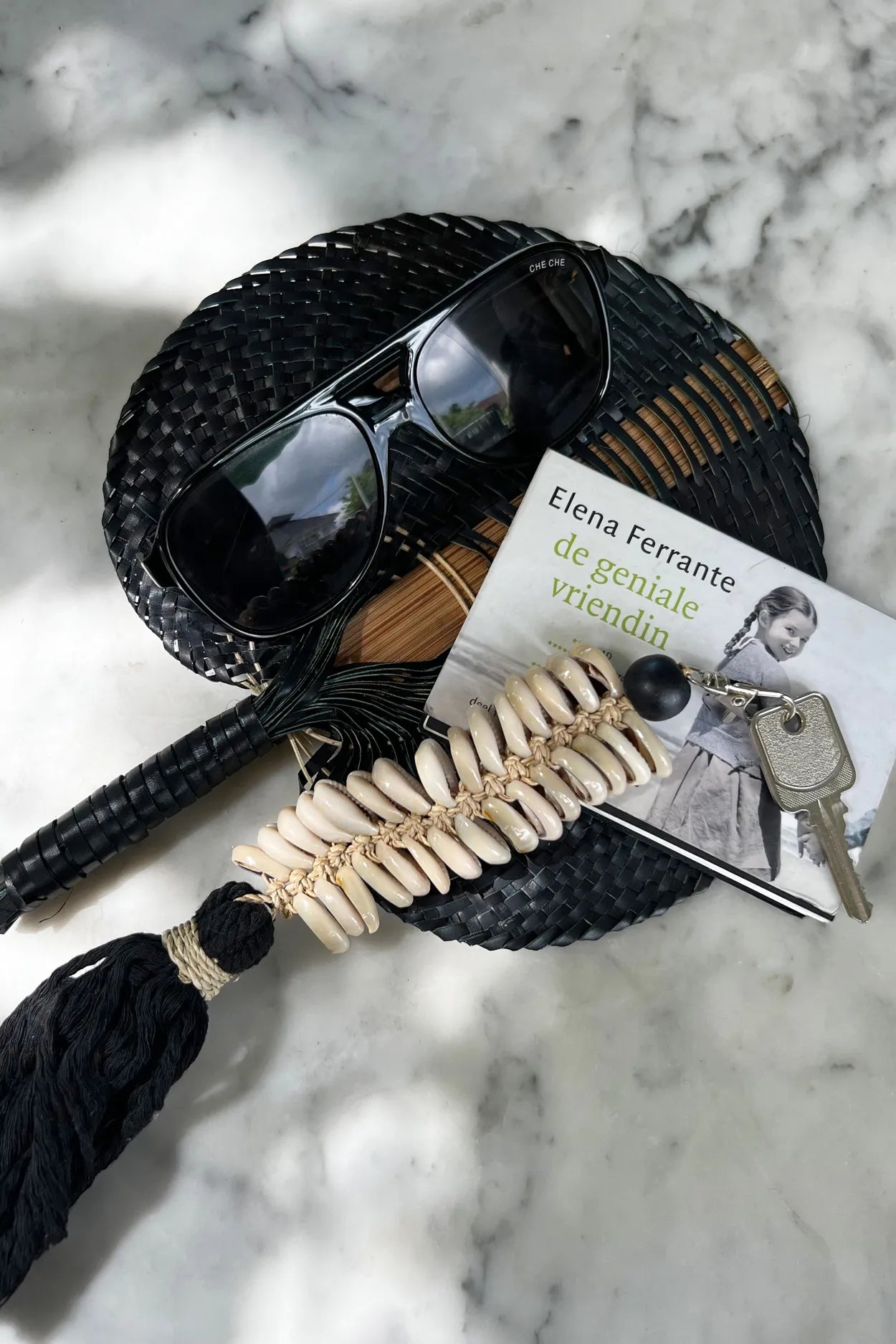 The Macrame Fishbone Keychain - Black - Remood furniture living