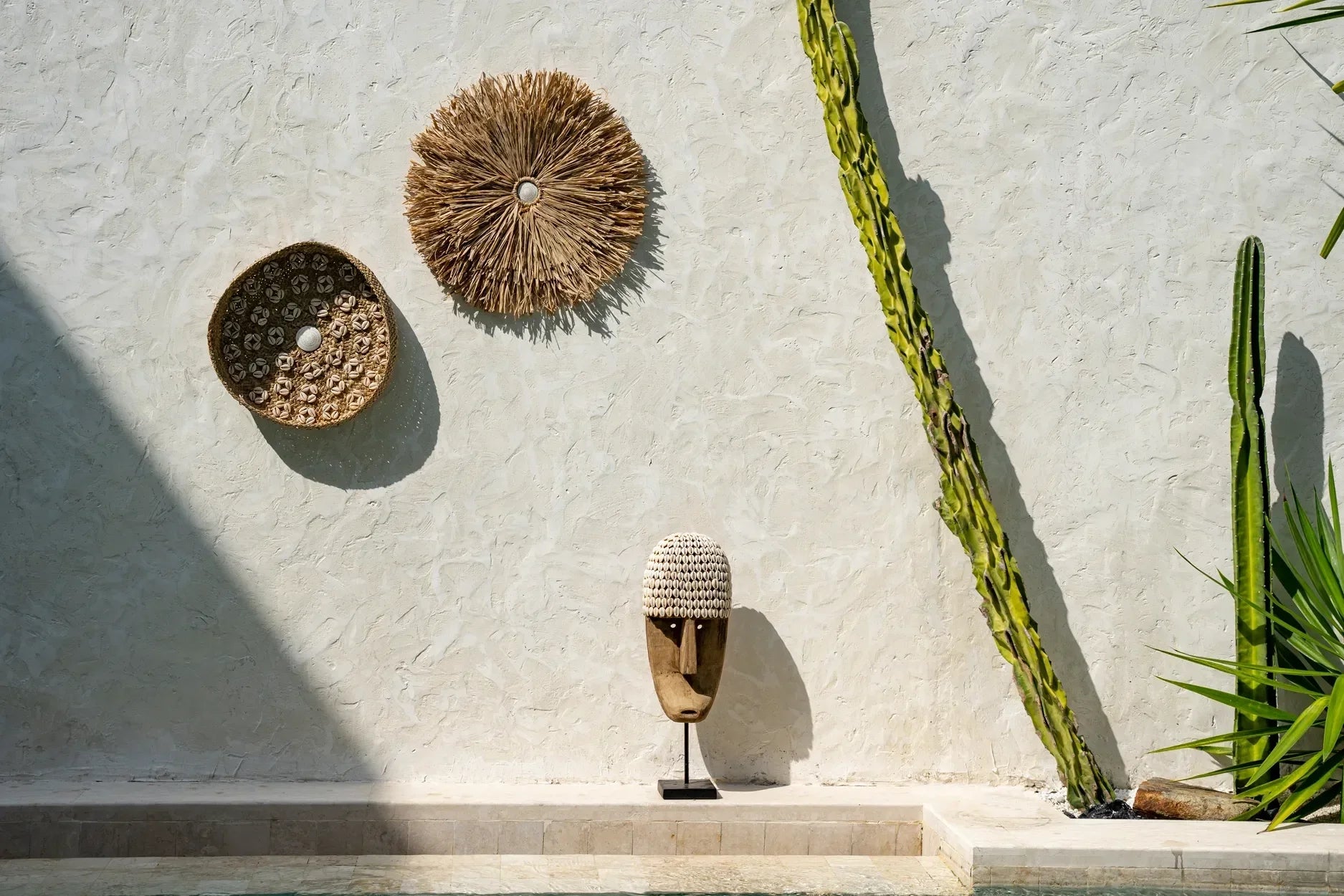 The Cowrie Mask on Stand - Medium - Remood furniture living