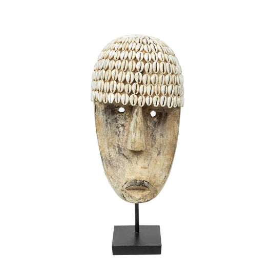 The Cowrie Mask on Stand - Medium - Remood furniture living