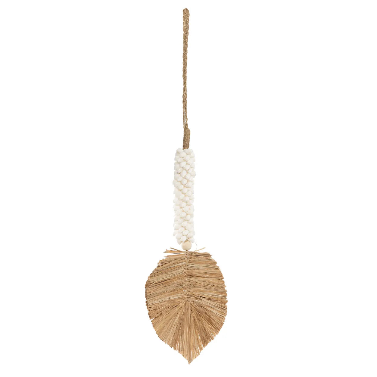 The Raffia Shell Tassel - White Natural - Remood furniture living